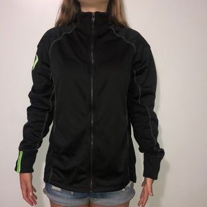 Black athletic Hylite zip up
